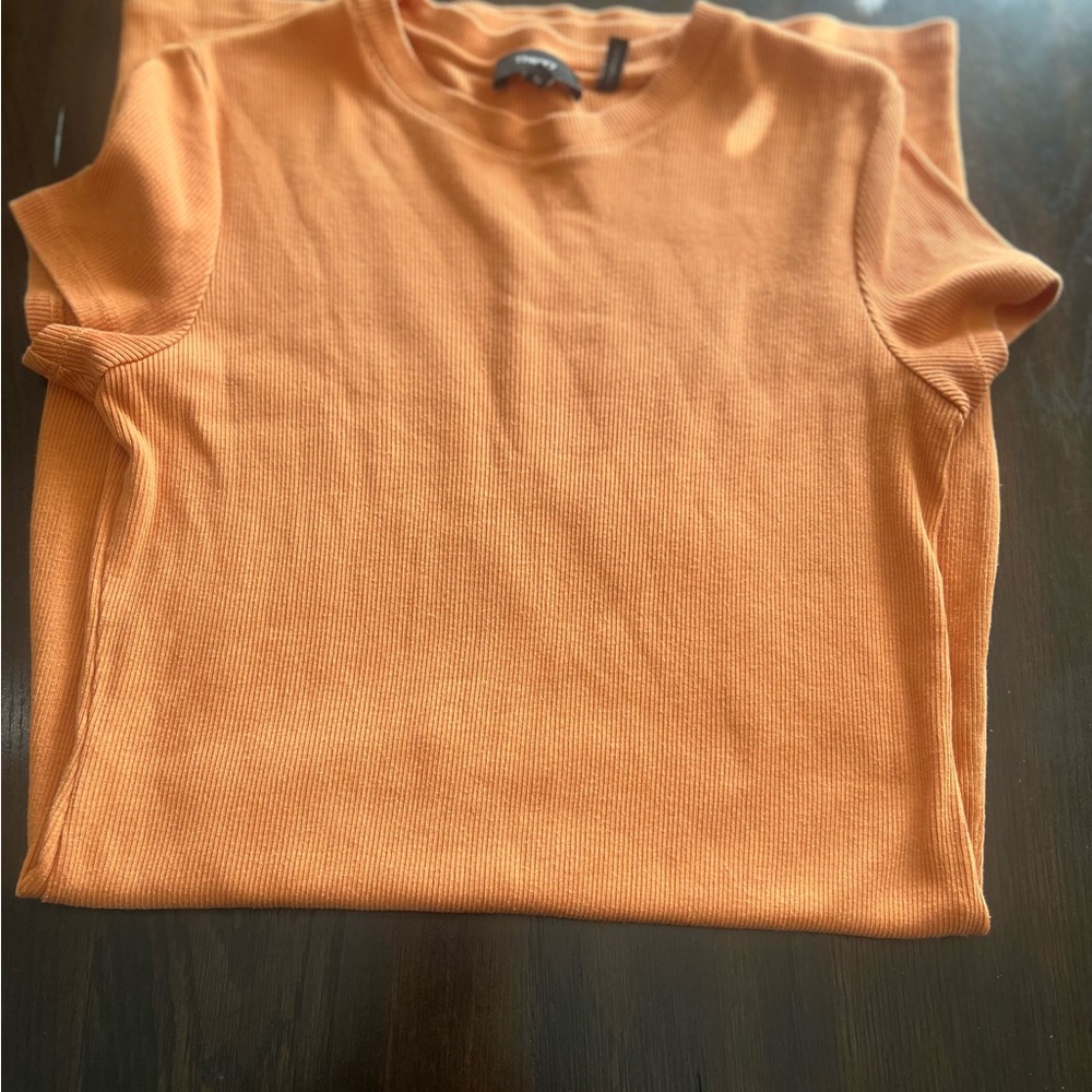 Theory Tiny Tee Orange Dress,Short Sleeve Mini silhouette.Preowned